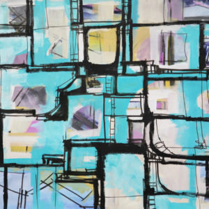 "Apartment in Marina Del Rey" - Painting Detail - Norma Alonzo
