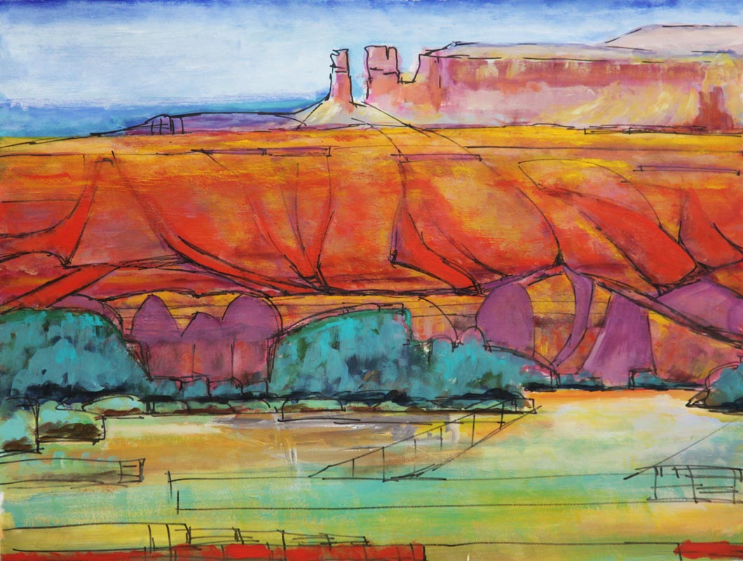 "New Mexico" - Painting - Norma Alonzo